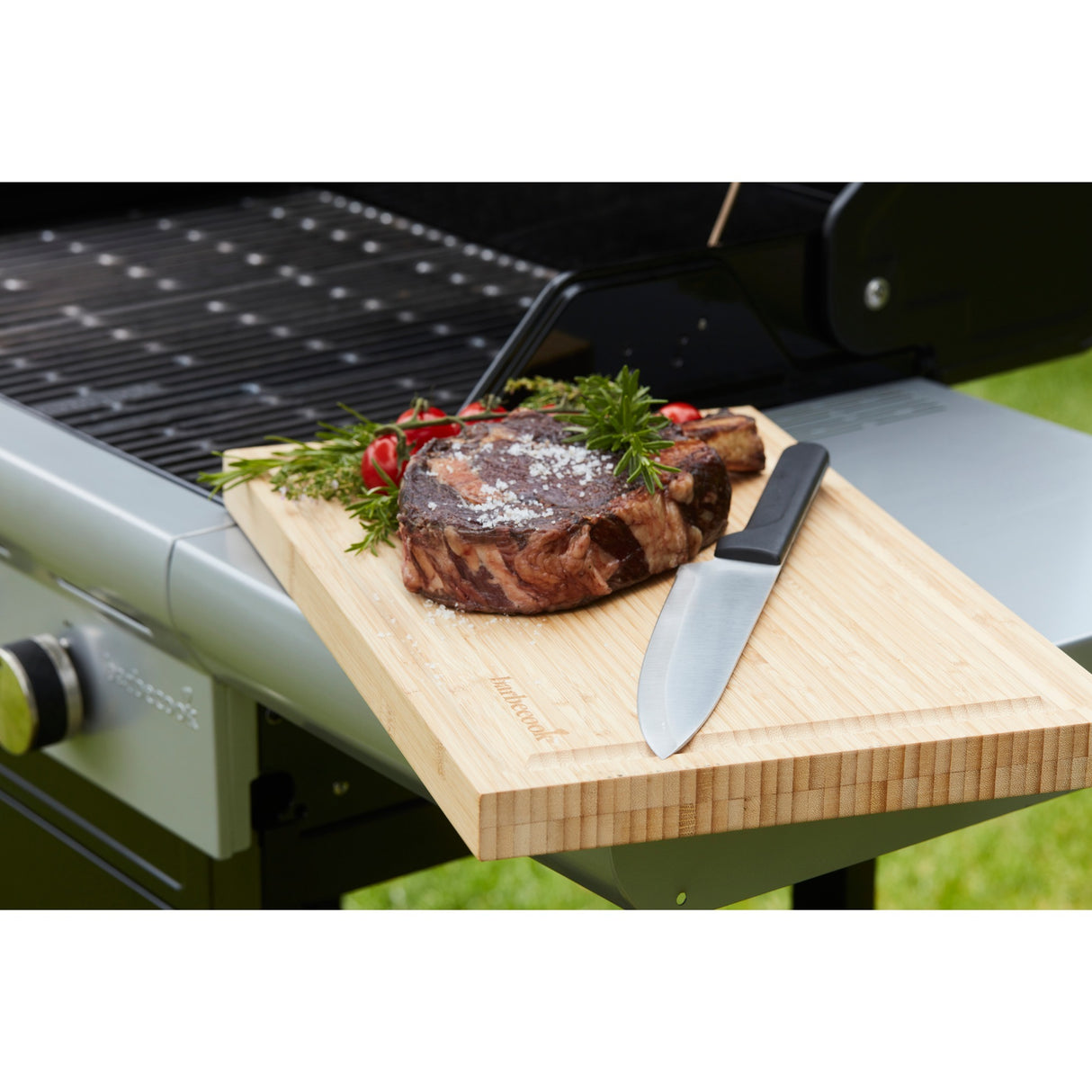 Barbecook snijplank uit bamboe met sapgeul