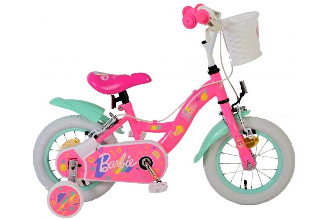 Barbie Children's Bicycle - Girls - 12 Inch - Pink - To håndbremser