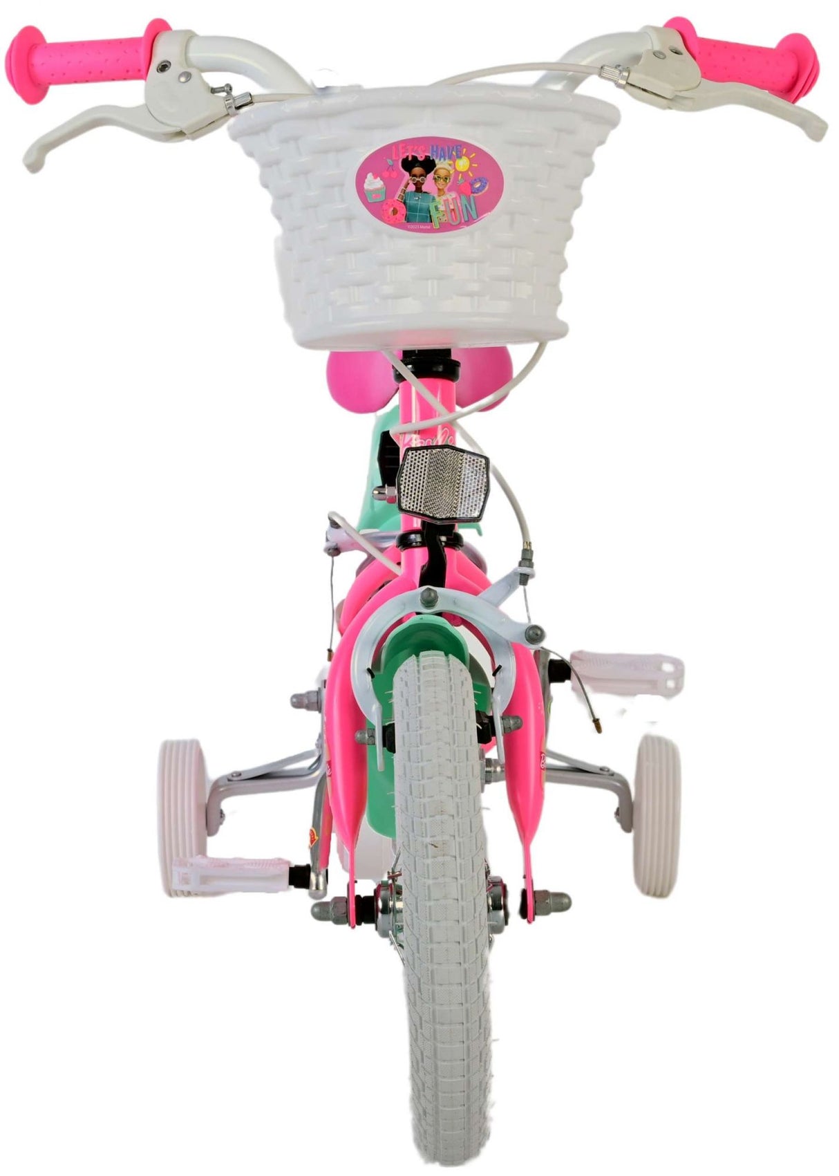 Barbie Children's Bicycle - Girls - 12 Inch - Pink - To håndbremser