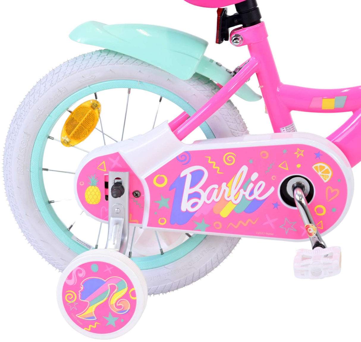 Barbie barncykel - flickor - 14 tum - rosa
