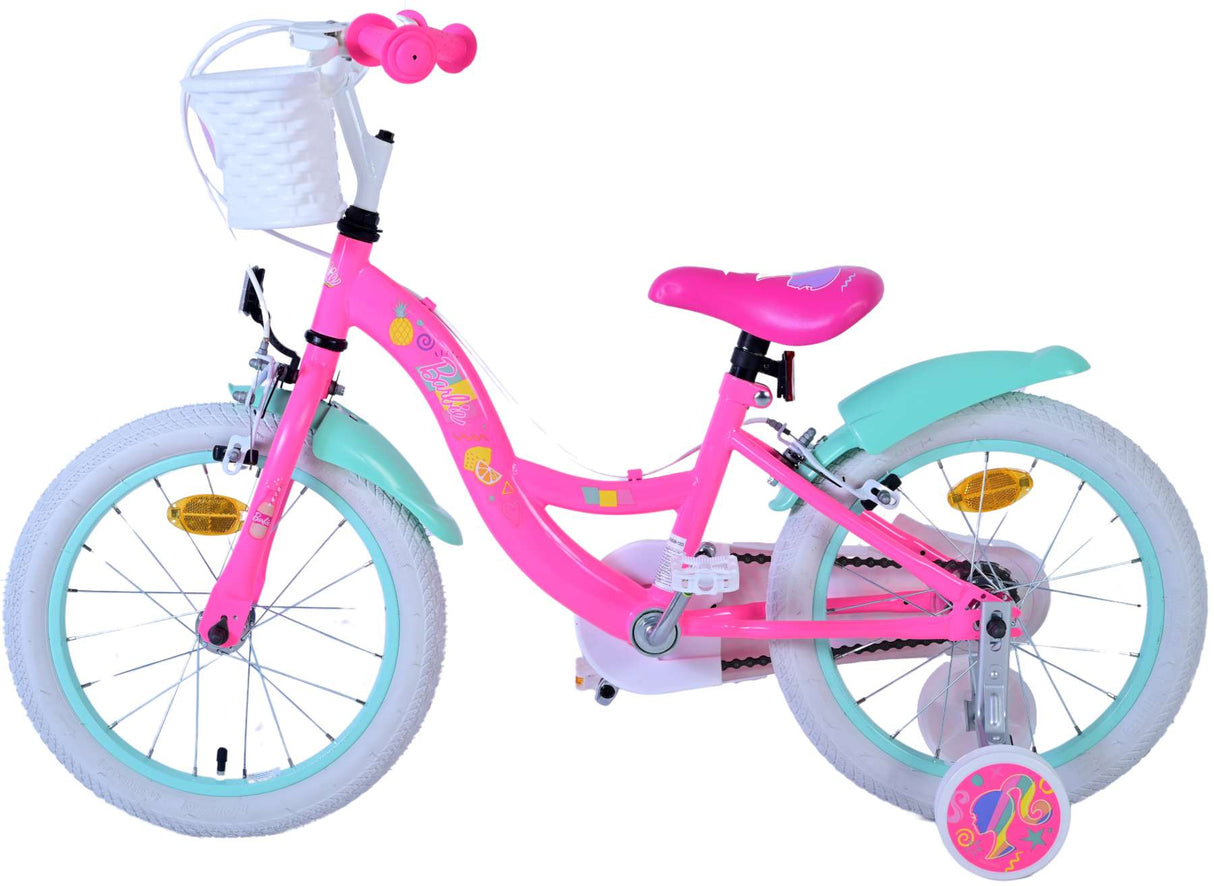Barbie Children's Bicycle - Girls - 16 tommer - Pink - To håndbremser