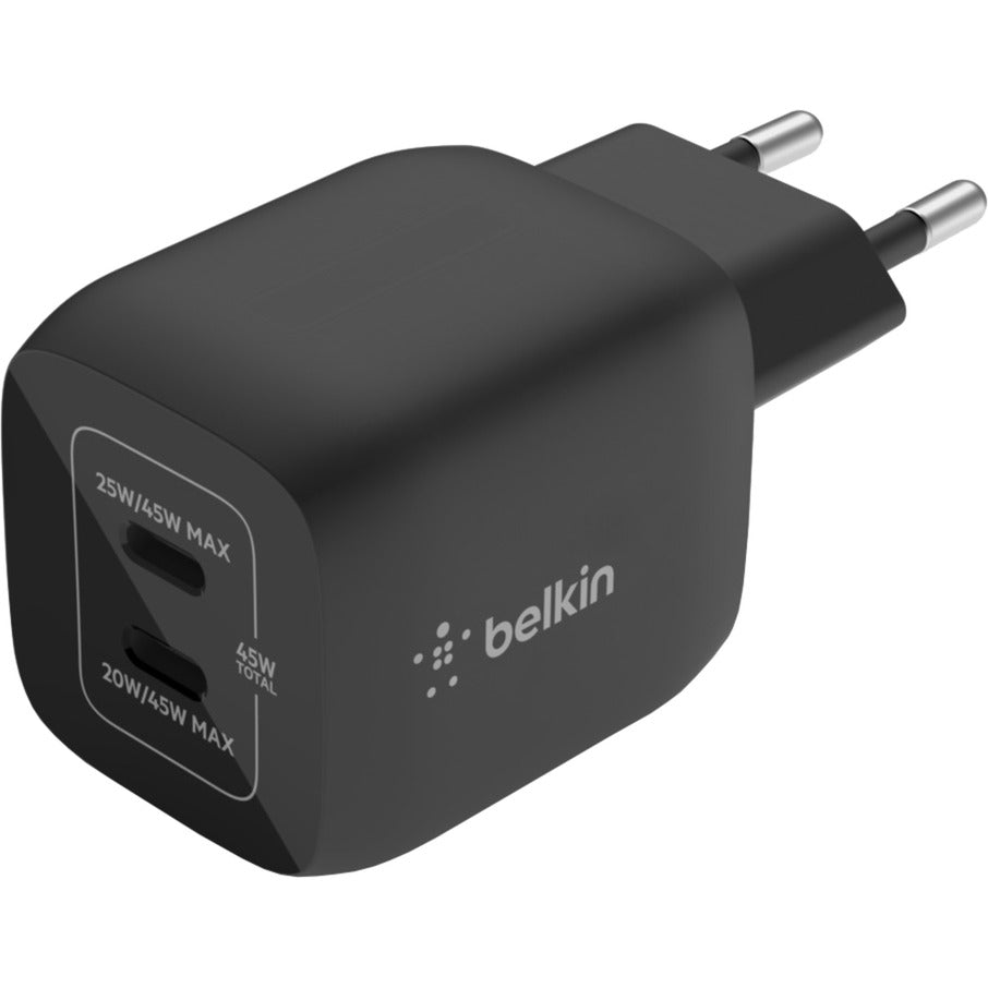 Belkin Boostcharge Pro 2-Poort USB-C GaN Wall Loader med P