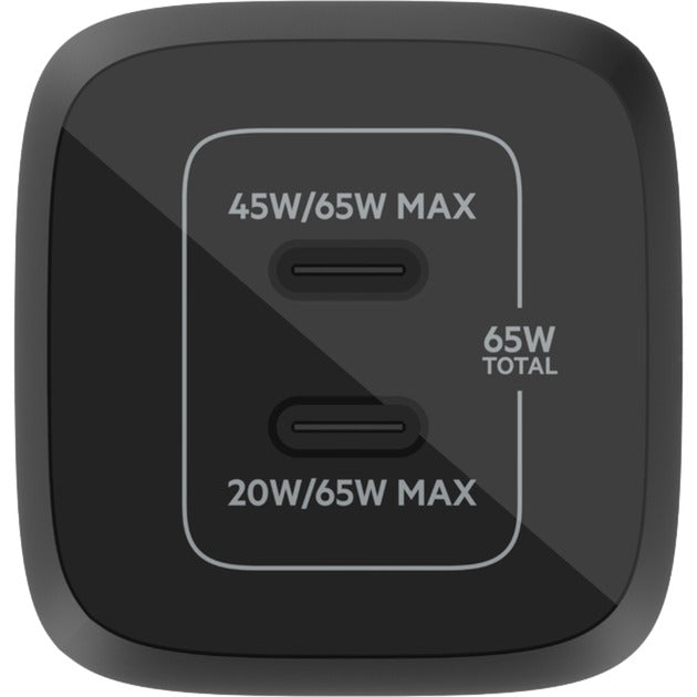 Belkin Boostcharge Pro 2-Poort USB-C GAN wall loader with P