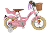 Volore Blossom Kanner Vëlo Meedercher 12 Zoll rosa zwee Handbremsen