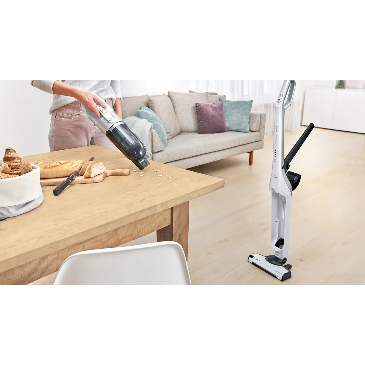 Bezdrátový ocelový vysavač Bosch 4 Cleaner Flexxo Gen2 28VM