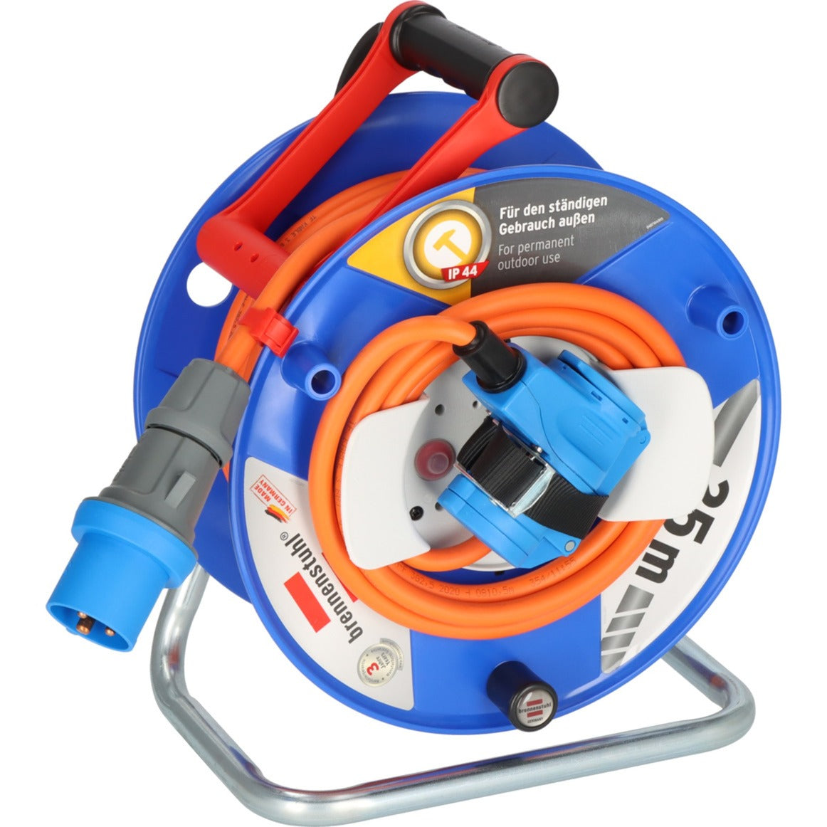 Brennenstuhl CEE-kabelhaspel met 23+2m RN-Kabel in oranje