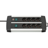 Brennenstuhl Premium-alu-Line socket 8-time