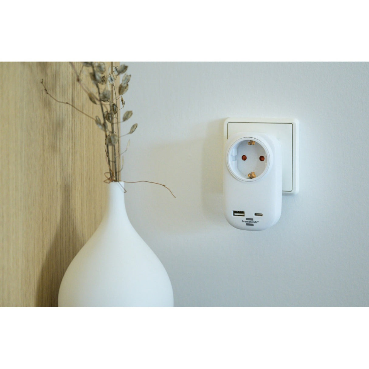 Adaptateur de plug Brennenstuhl avec livraison USB C pour SNEL