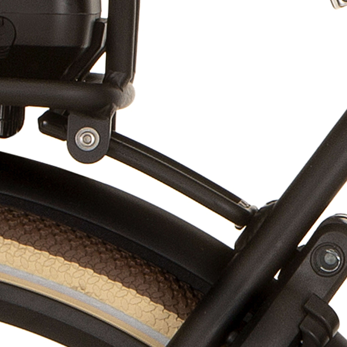 Cortina Achterdrager Bracket 130mm Bafang Jet Black Matt