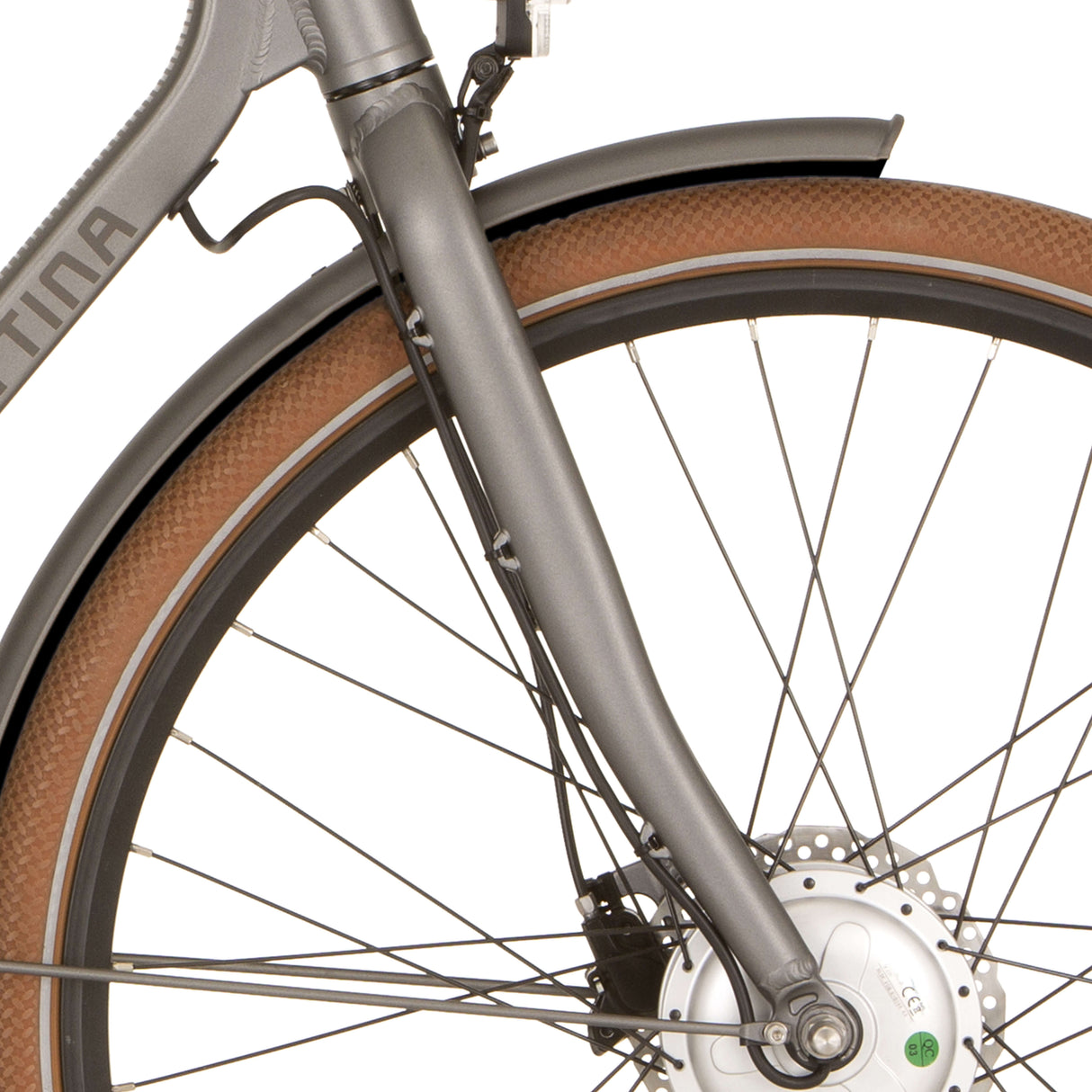 Cortina fork E-Foss FM Lead Metal Matt