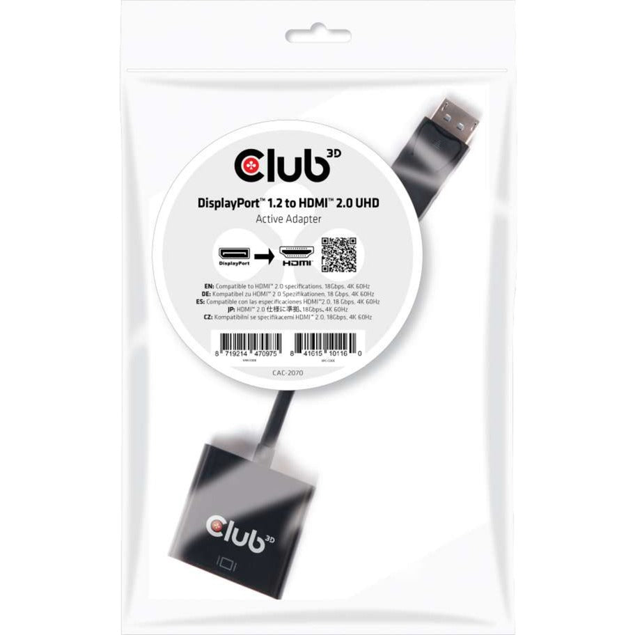 Club 3D DisplayPort 1.2 a HDMI 2.0 UHD Active Adapter