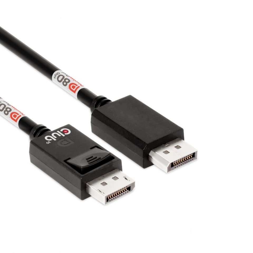 Club 3D DisplayPort 2.1 Bi-riktning VESA DP80-certifierad