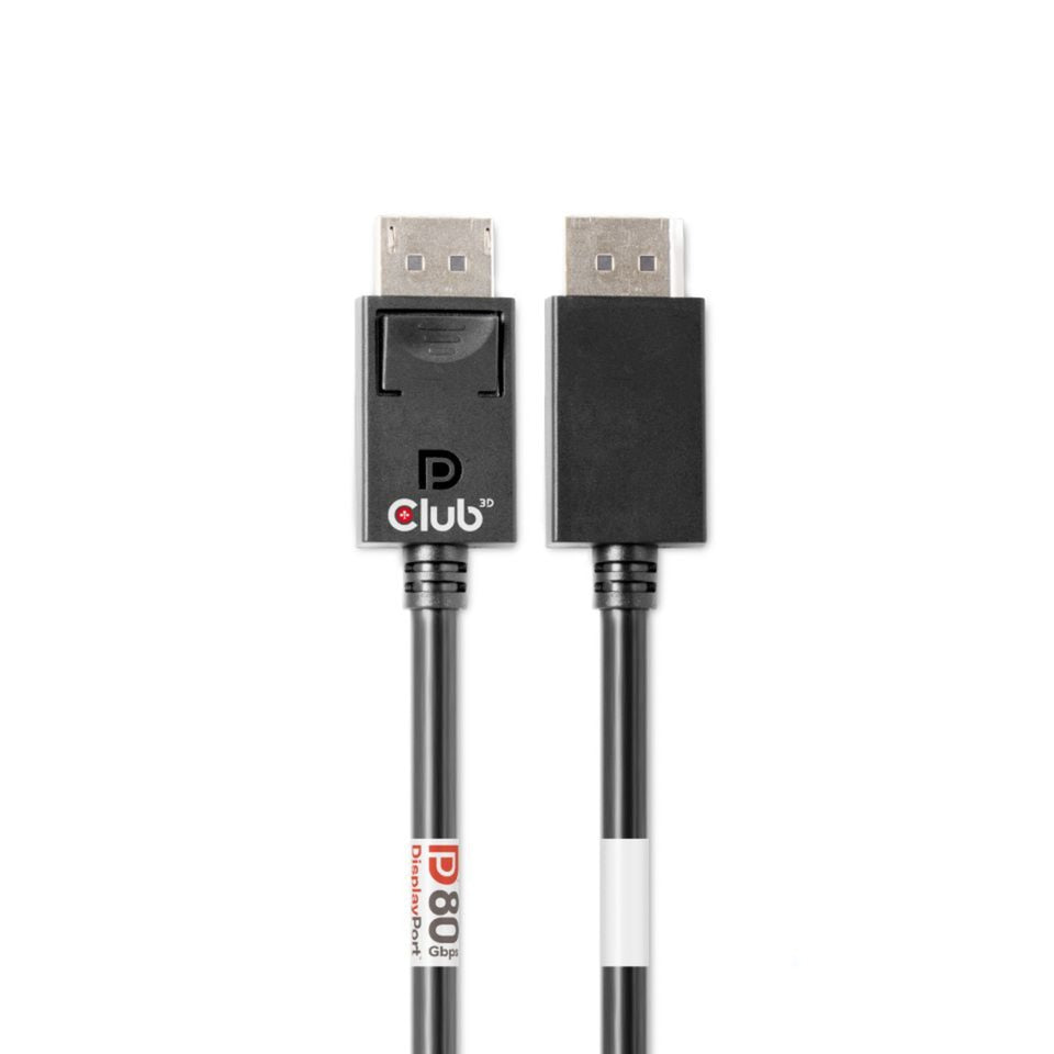 Club 3D DisplayPort 2.1 Bi-riktning VESA DP80-certifierad