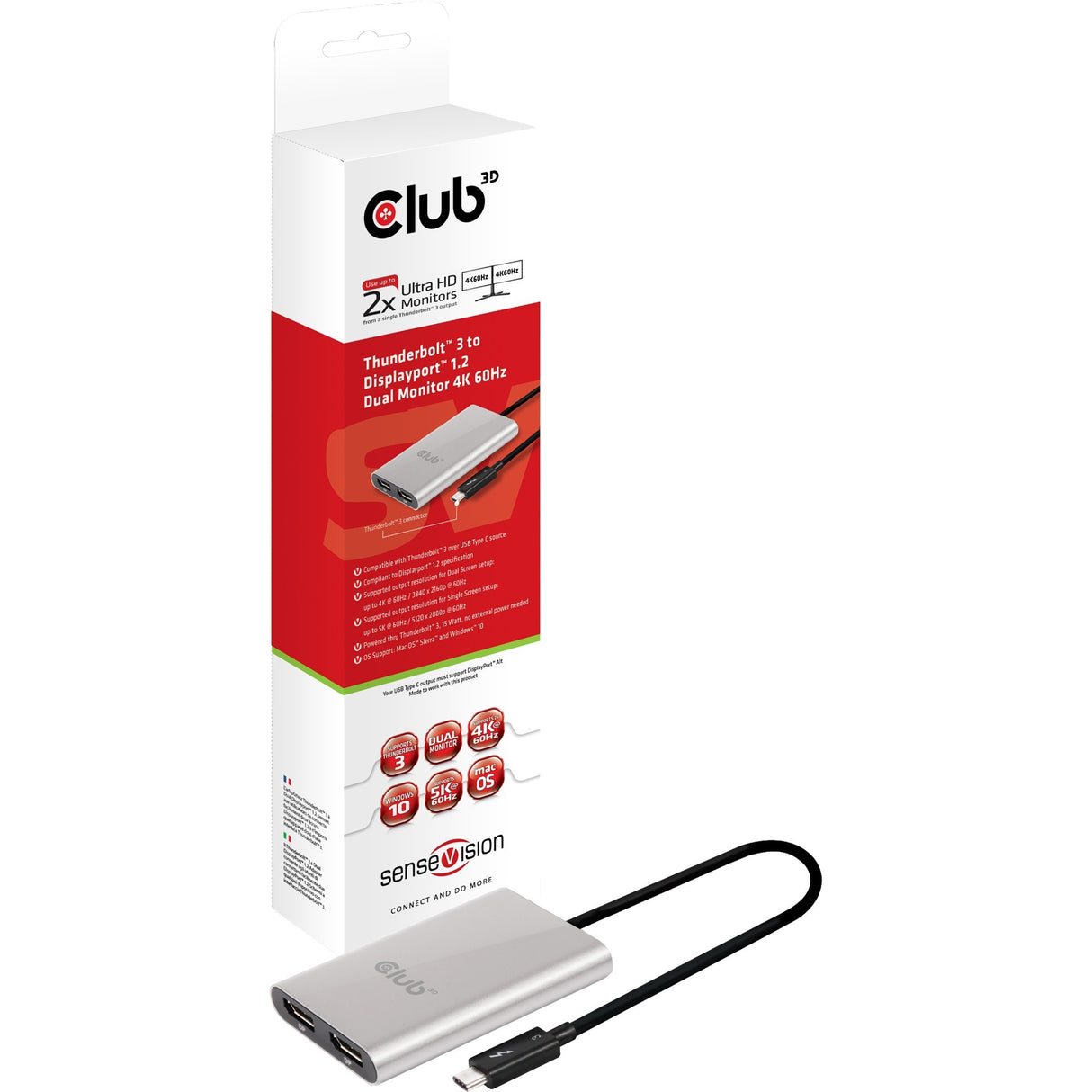 Club 3D Thunderbolt 3 Adapter DisplayPort 1.2