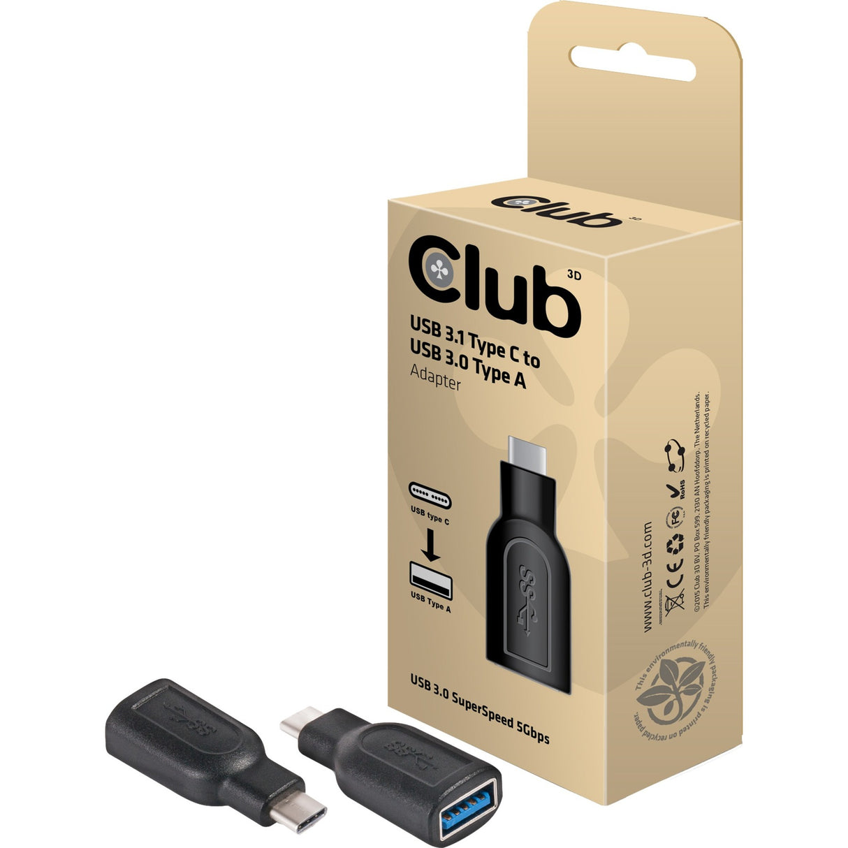 Club 3D USB 3.1 Tipo C USB 3.0 Tipo A