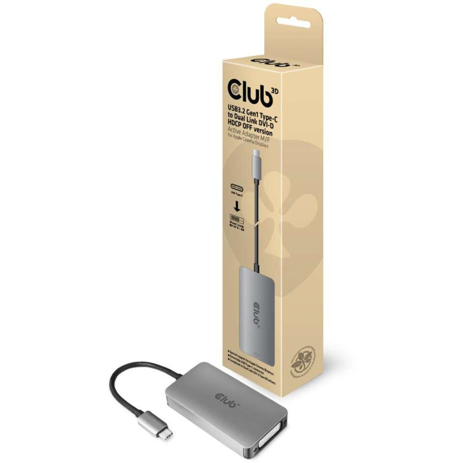 Club 3D USB 3.2 Gen1 Typ-C zu DVI-D HDCP vun der Versioun