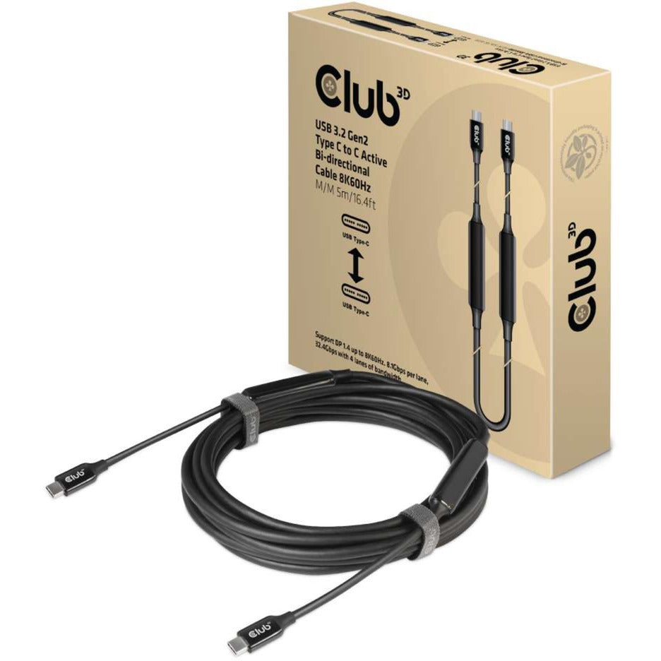 Club 3D USB-C 3.2 Gen2> USB-C Aktywne bioderalne