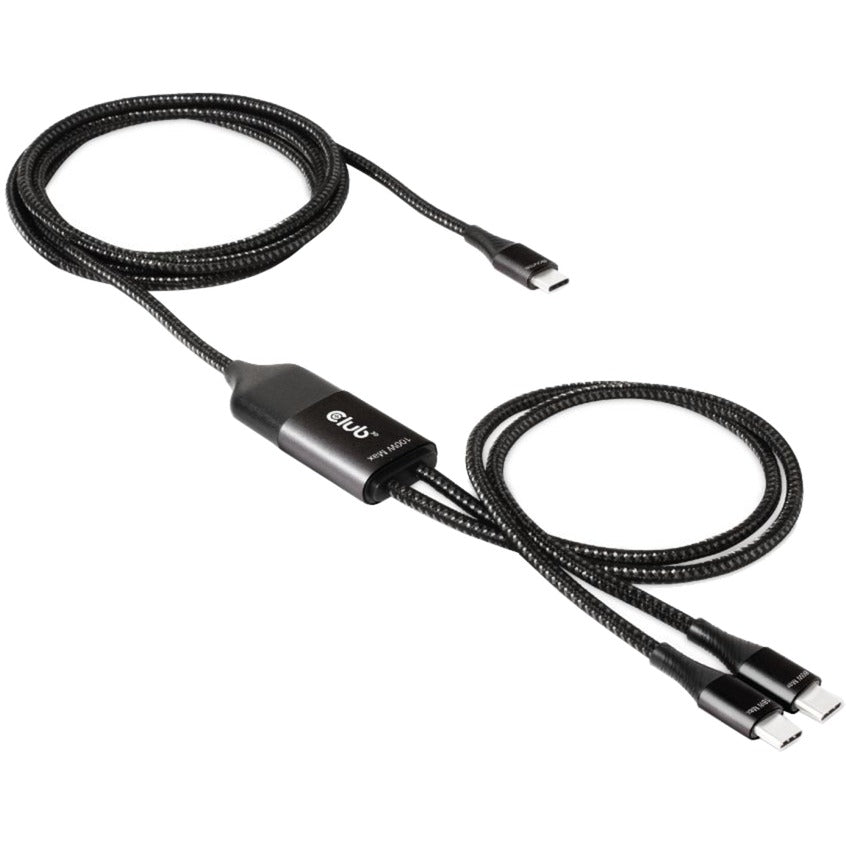 Club 3D USB Typ-C, Y Ladekabel zu 2x USB Typ-C