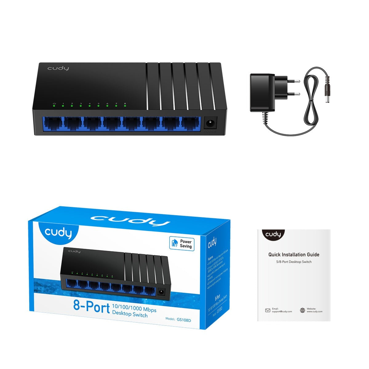 Spínač Cudy 8-Port Gigabit Desktop