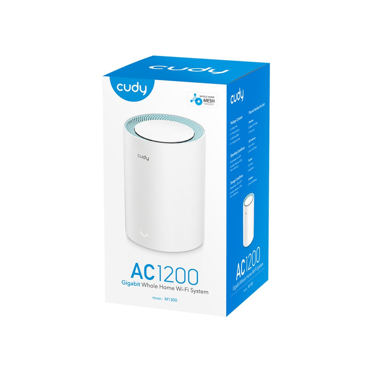 CUDY AC1200 Gigabit Mesh Wi-Fi sistem (1-paket)