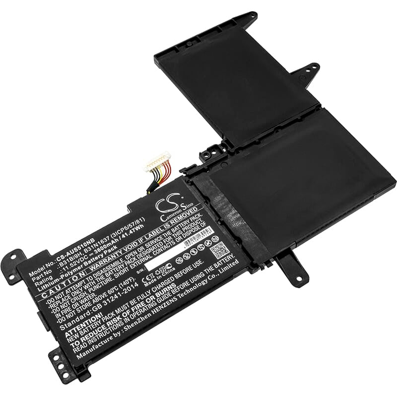 Batterie d'ordinateur portable de remplacement 3600mAh