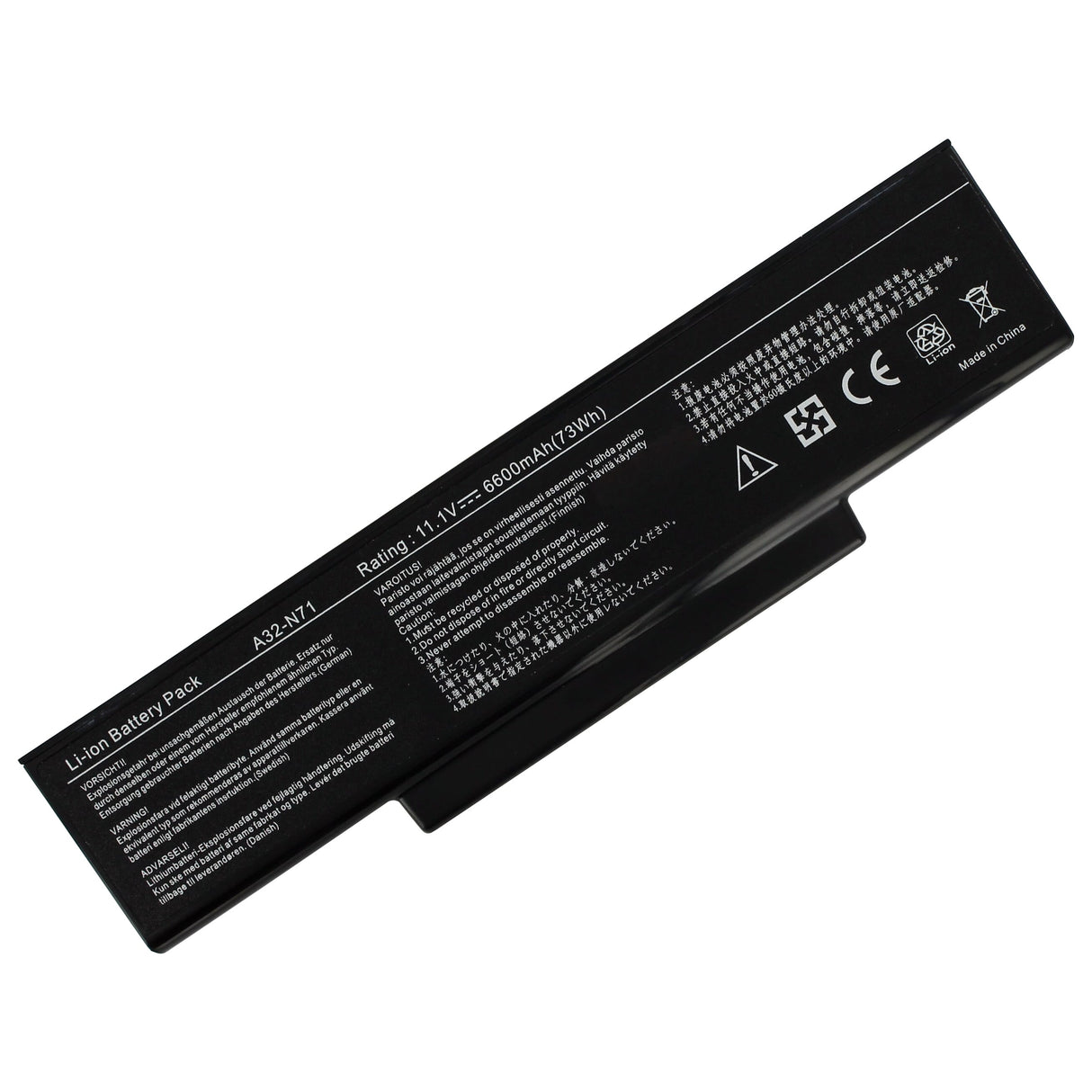 Replacement laptop accu extended 6600mah