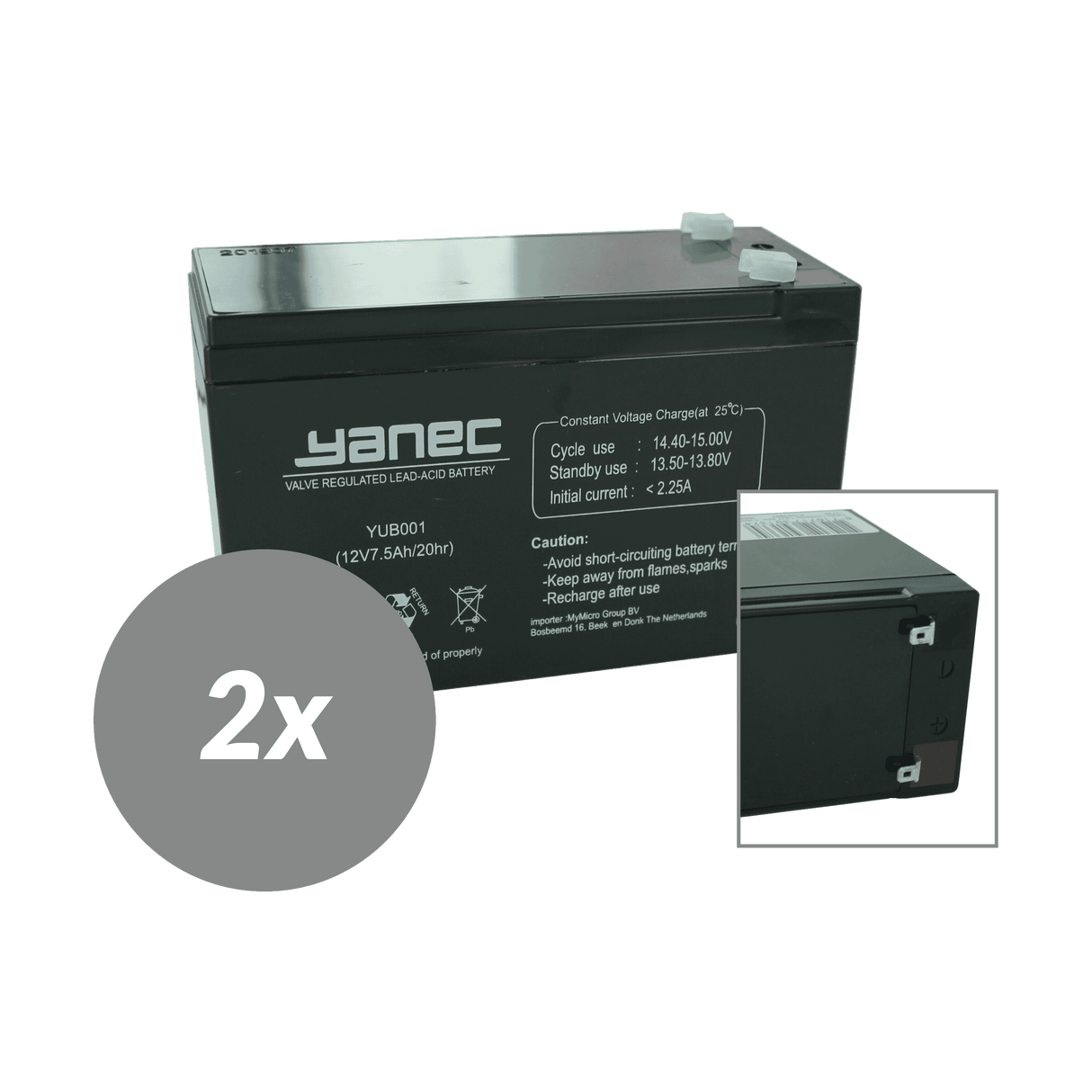 YaneC UPS Nabor za zamenjavo baterije RBC5 (brez kablov)