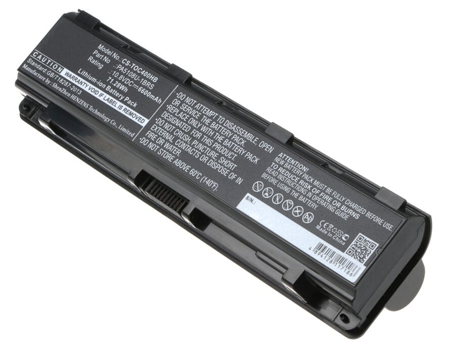 Replacement laptop accu 6600mah