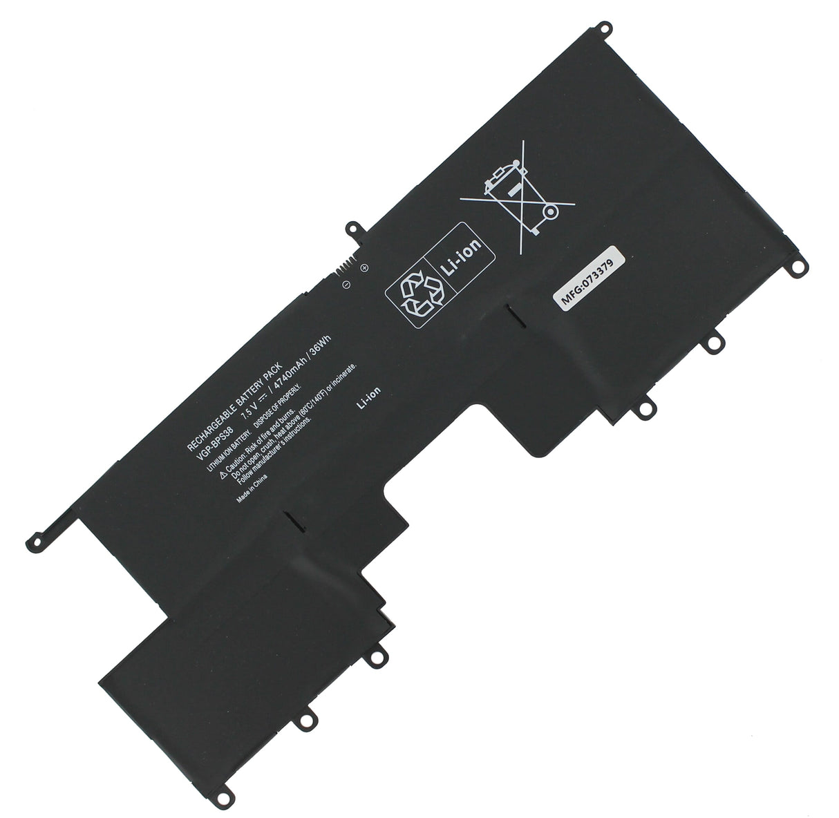 Batterie de remplacement de l'ordinateur portable 4740mAh