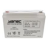 Yanec gelbatteri 12v 100ah