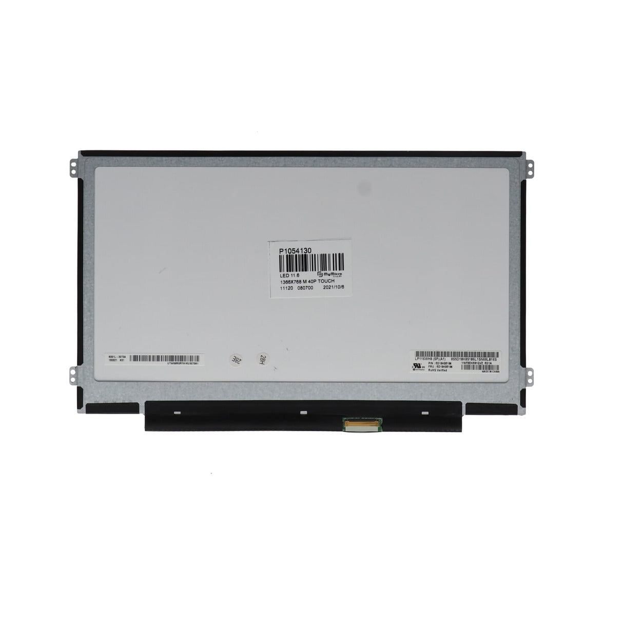 Écran LCD OEM 11,6 pouces 1366x768 MAT 40pin EDP 20 mm, Touch