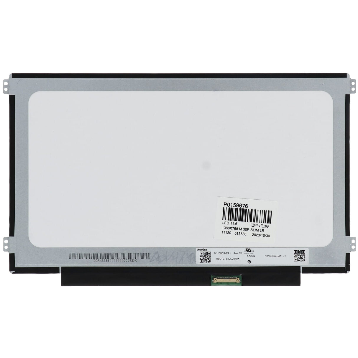 OEM 11.6 Inch LCD screen 1366x768 Mat 30Pin EDP, IPS