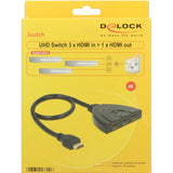 Delock 3 x HDMI in> 1 x HDMI out