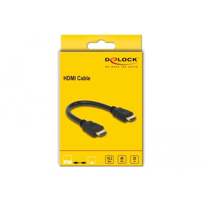 Delock ad alta velocità hdmi con ethernet hdmi un maschio> hdmi