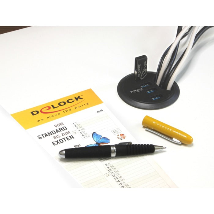 Dellock In-Desk Hub 4 Port USB 3.0