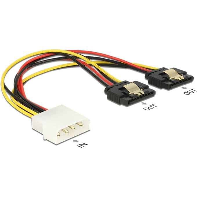 Delock Molex de 4 pines Macho> 2 x SATA 15 pines