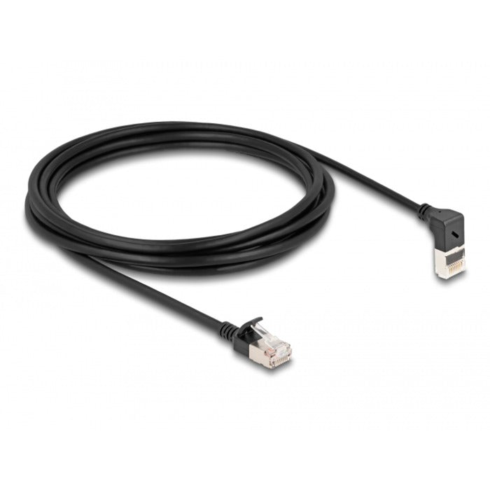 Delock RJ45 Network Cable Cat.6a S FTP Slim 90 ° nahoru a