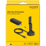 Delock Wi-Fi 6. Dual Band WLAN USB-adapter AX3000