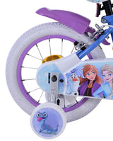 Disney Frozen 2 Dziewczyny dla dzieci 14 -calowe niebieskie fioletowe dwa hamulce ręczne