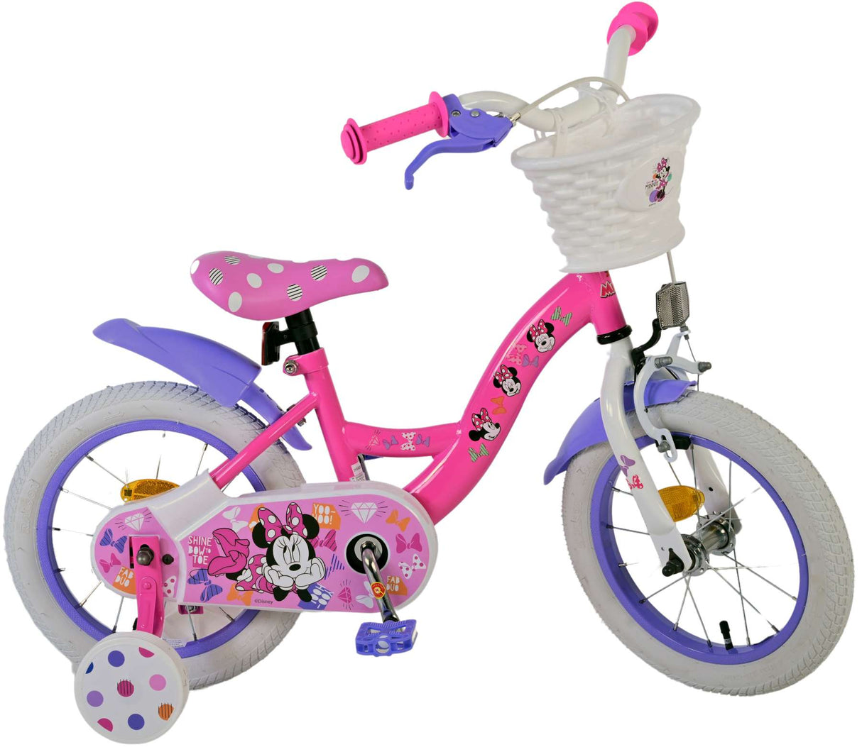 Disney Minnie le plus mignon de tous les temps! 14 pouces 23 cm Filles Coode Frein rose