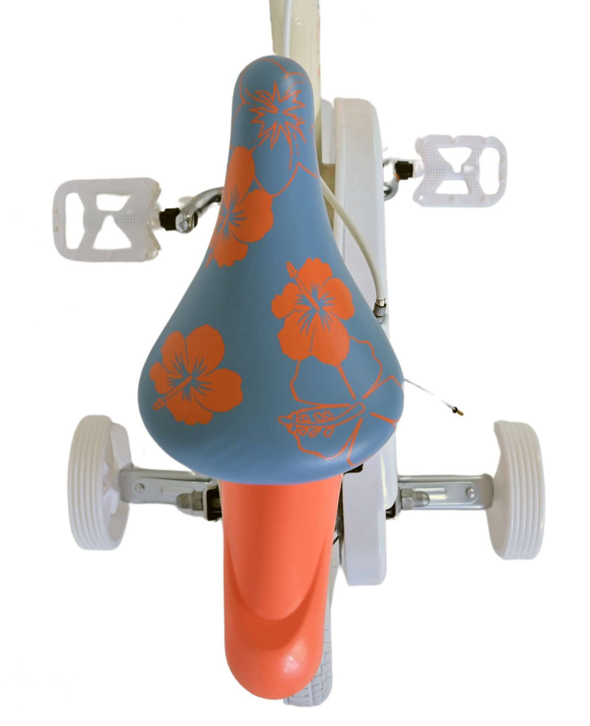 Cucitura in bicicletta per bambini Disney - Girls - 12 pollici - Freni a due mani - Cream Coral Blue