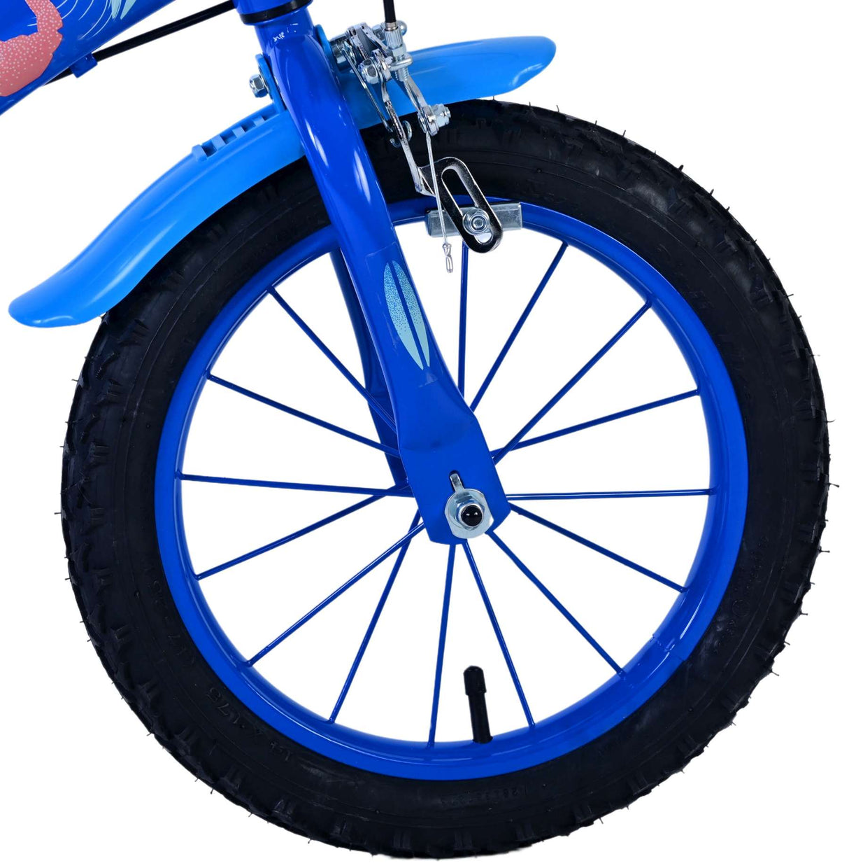 Cucire i freni a due mani blu da 14 pollici.