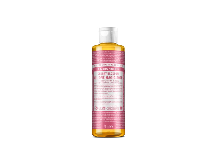 Dr. Bronnerovo tekuté mýdlo Pure Castile Cherry Blossom 240 ml