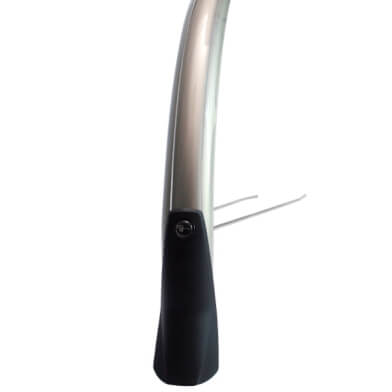 Snello front fender 28 x 46 mm - Smoke titanium