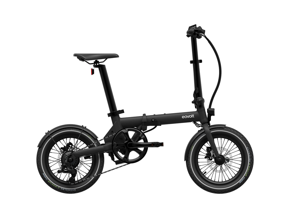Eovolt elektrisk foldning cykel morgen 16 oprindelse v3 sort