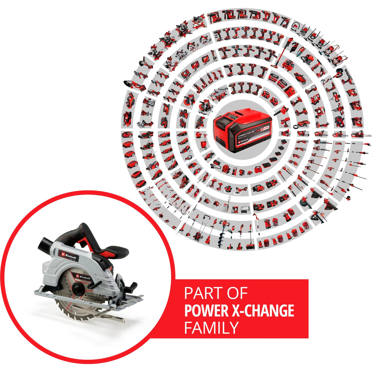 Einhell Battery Handcirkelzag TE-CS 18 190 li bl Solo
