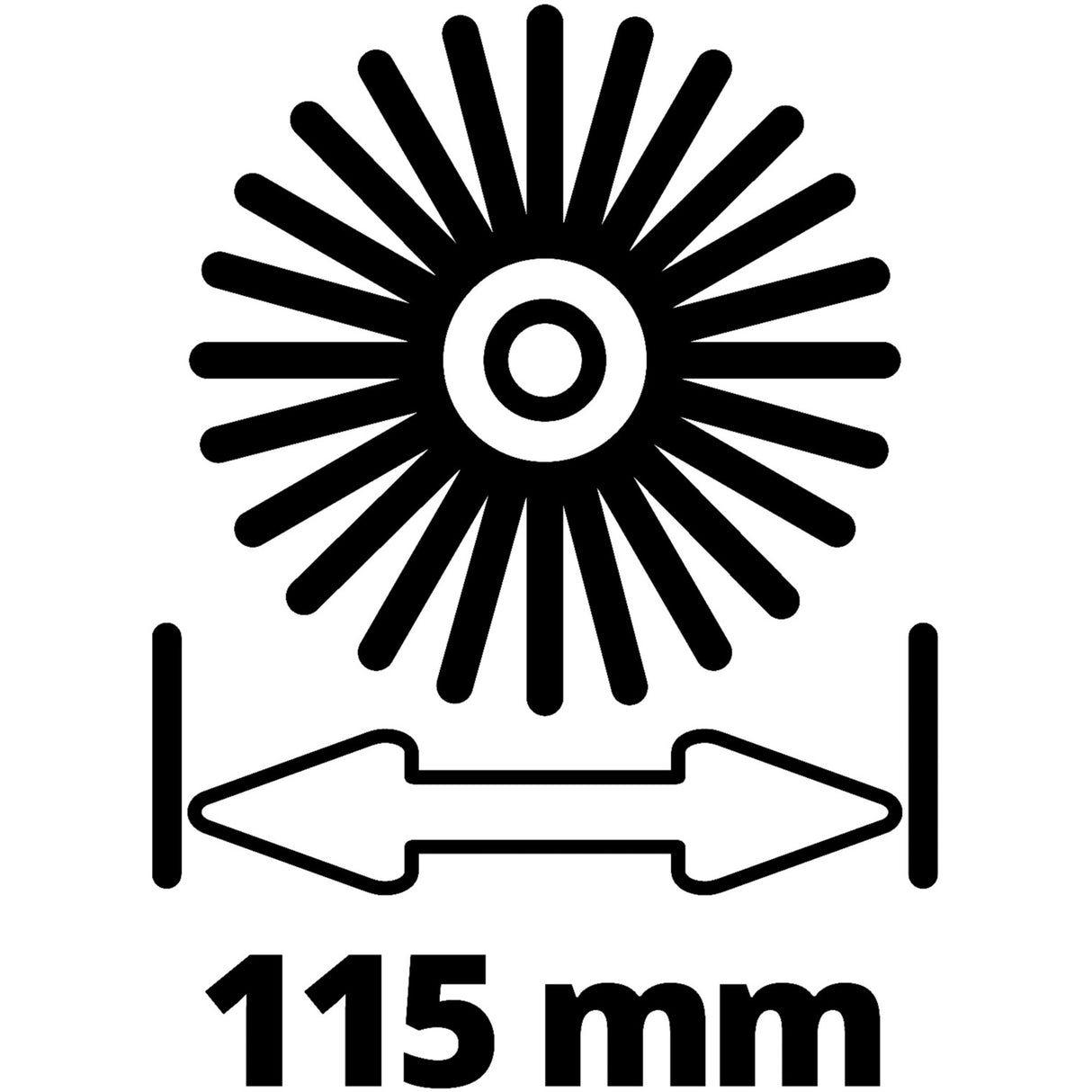Einhell srednji set ščetk