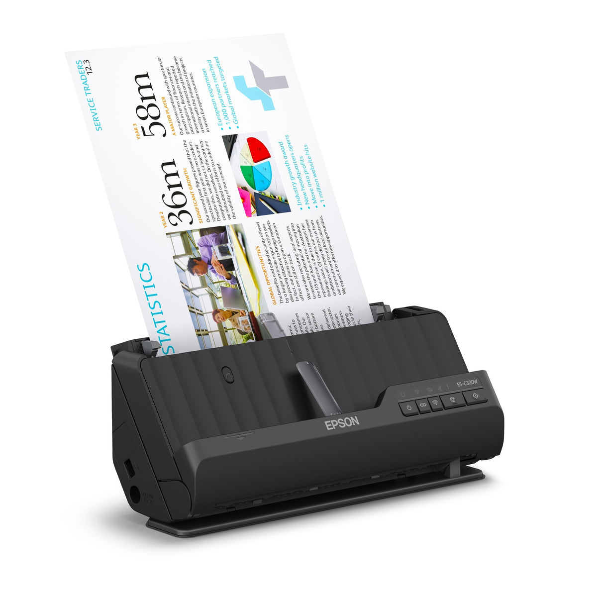 EPSON ES-C320W Compact A4 Skener dokumentu s Wi-Fi-Con