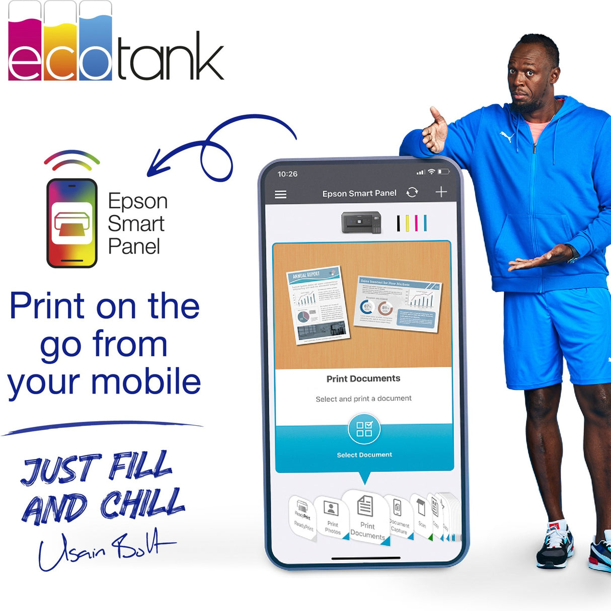Epson EcoTank ET-3850 A4 multifunctionele Wi-Fi-printer