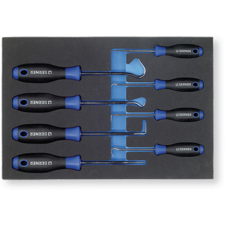 Berner Hak set 8-piece in foam insert